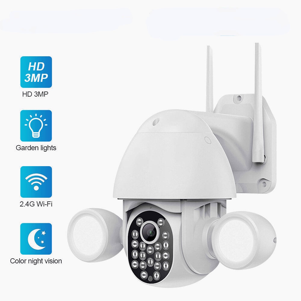 1080P Full HD Double Lamp Two-way Voice Full Color Night Vision IP Camera