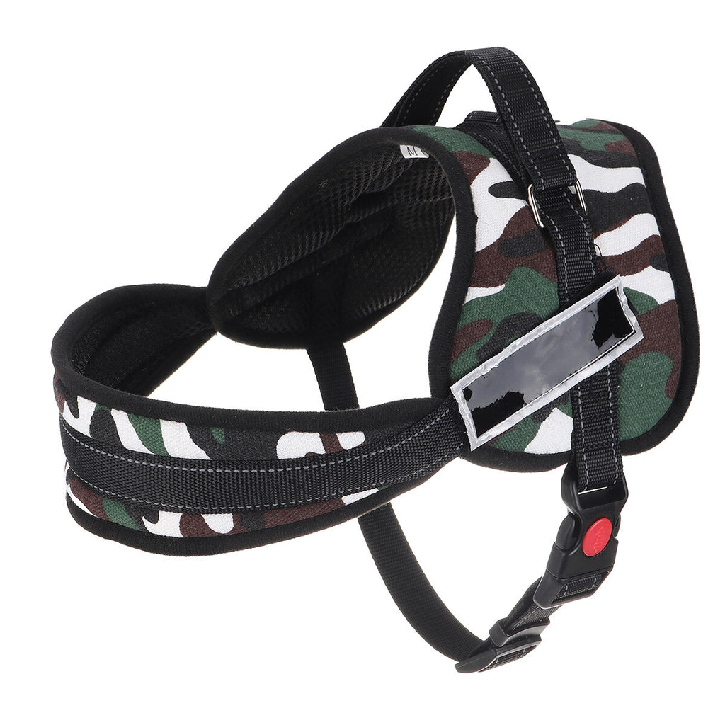 Dog Harness No Pull Reflective Breathable With Name Outdoor Walking