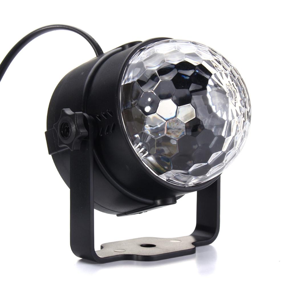 3W UV Purple LED Stage Light Self-propelled/Voice-activated/Flashing Crystal Ball Party Disco Club