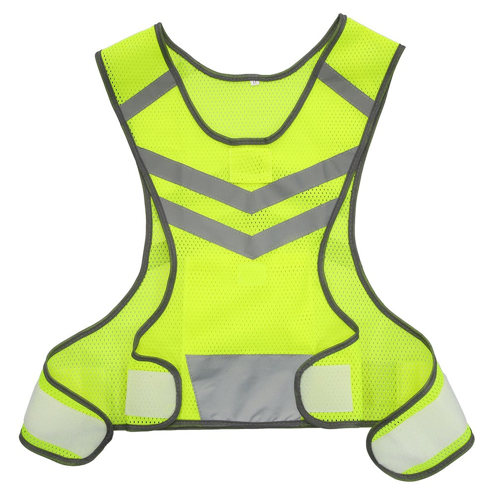 Outdoor Sports Running Reflective Vest Adjustable Lightweight Mesh Safety Gear