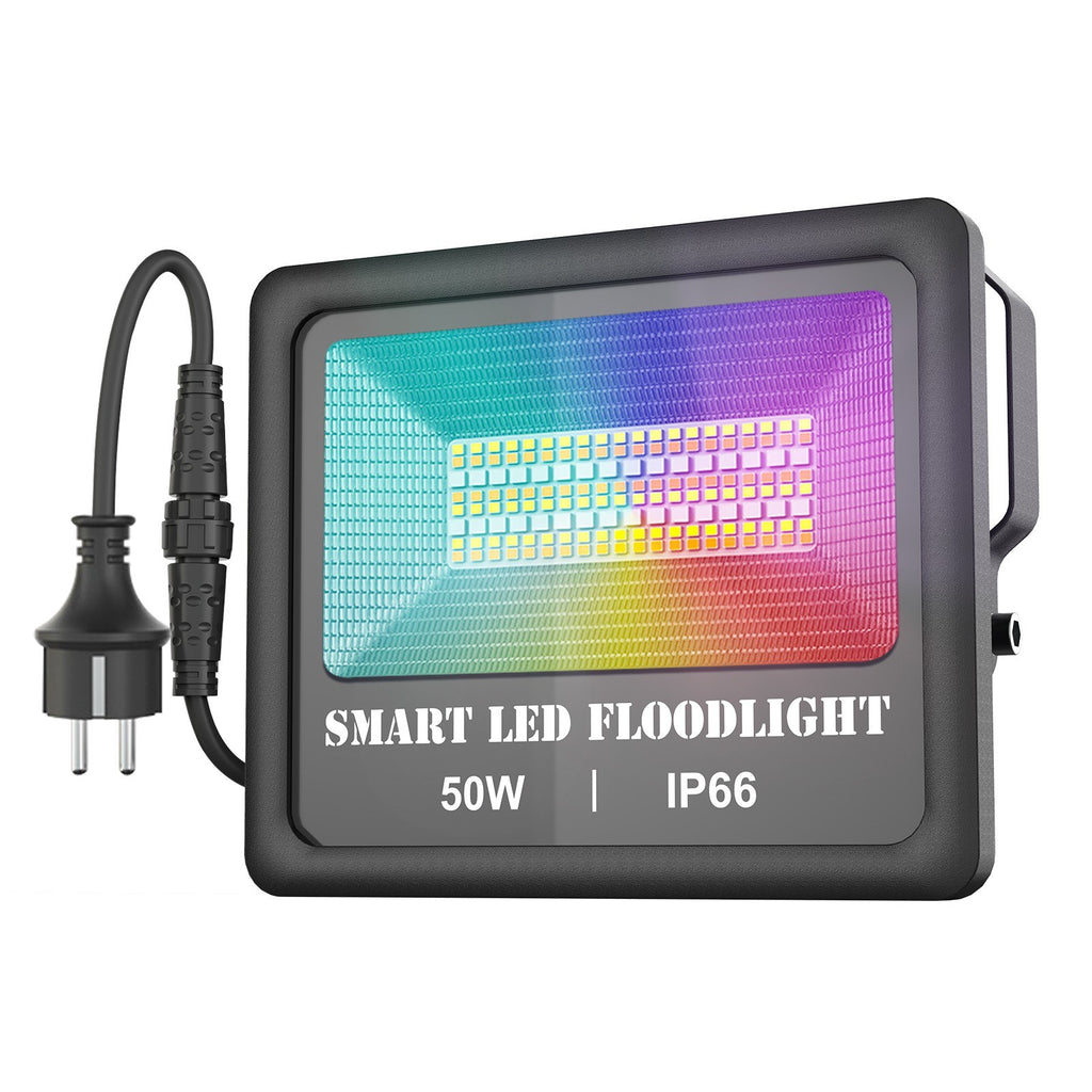 100-240V 50W BT Connected Connection LEDs Flood Light IP66 Water Resistance Spot Lamp