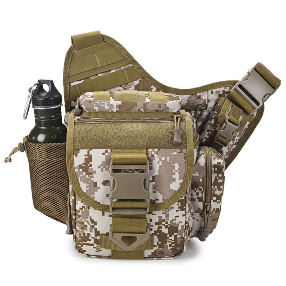 Outdoor Saddle Bag SLR Camera Multifunctional Single Shoulder Water-resistant Backpack Camouflage