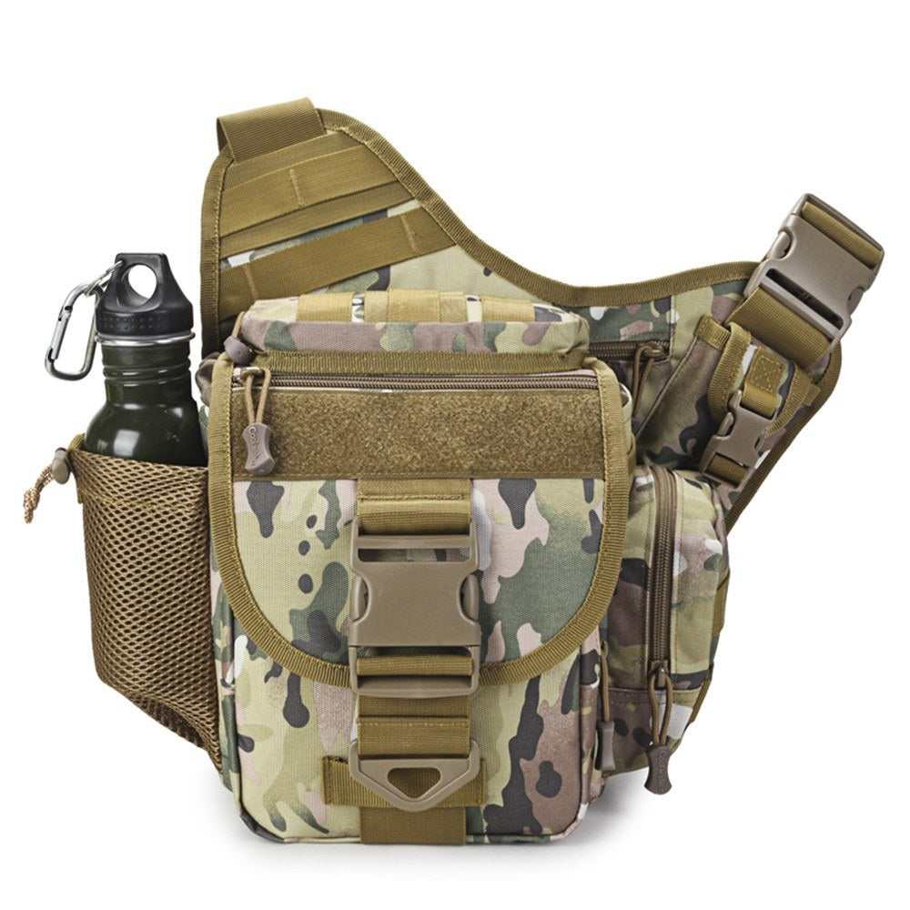 Outdoor Saddle Bag SLR Camera Multifunctional Single Shoulder Water-resistant Backpack Camouflage