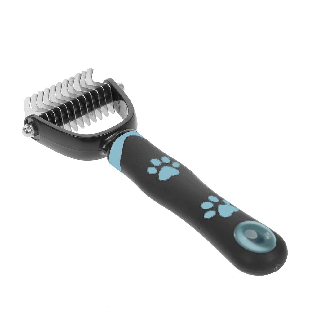 Pet Grooming Tool - Double Side Dematting Comb Remove Undercoat Mats Tangles Shedding Brushes