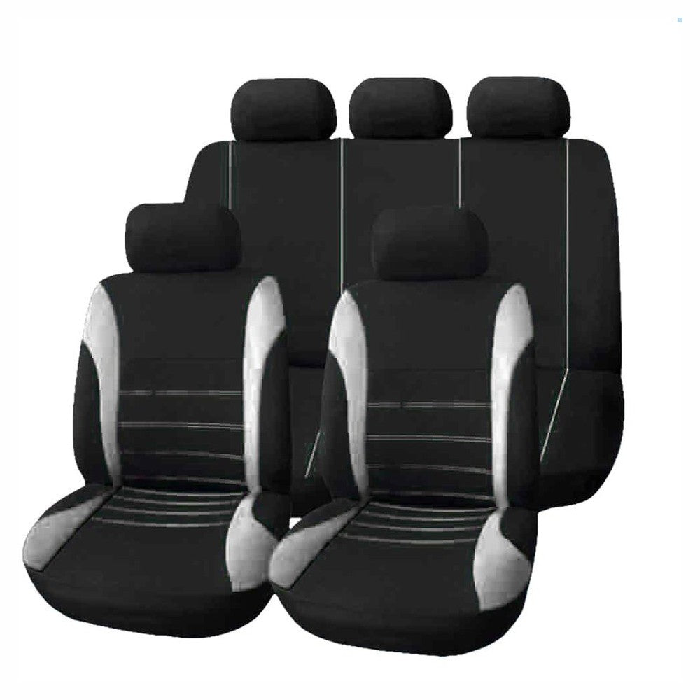 9pcs Universal Car Seat Cover Cloth Art Auto Interior Decoration