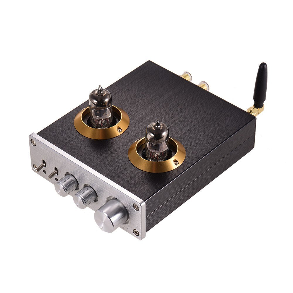 Mini Hi-Fi Digital Audio Power Amplifier Stereo Amp with Dual 6J2 Vacuum Tubes 100W(50W*2)